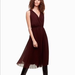 Aritzia Wilfred Karel pleated dress in size L